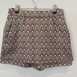 Maje Jacquard Metallic Skort Small